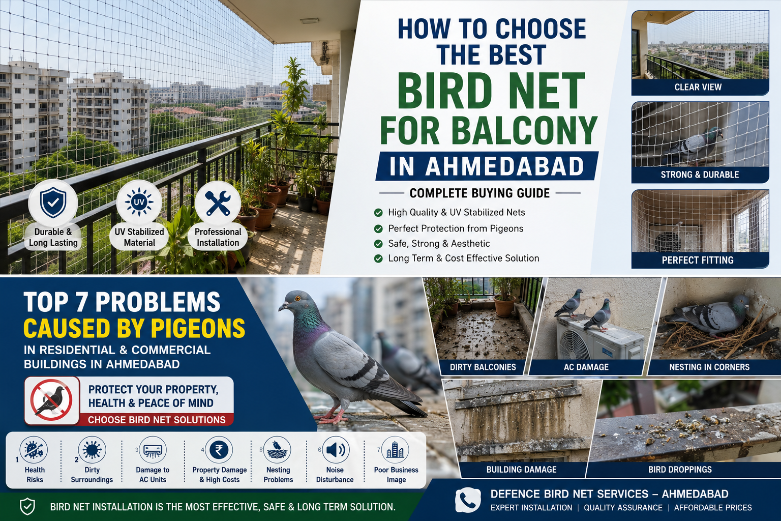 How to Choose the Best Bird Net for Balcony in Ahmedabad: Complete Buying Guide